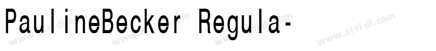 PaulineBecker Regula字体转换